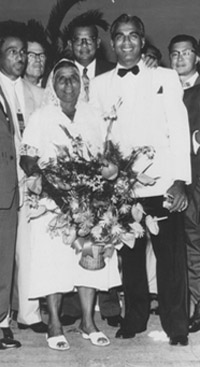 Dr. Jagan with his mother, Bachoni